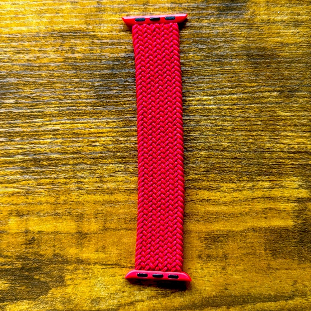 38/40/41mm Apple Watch Red Braided Strap XS